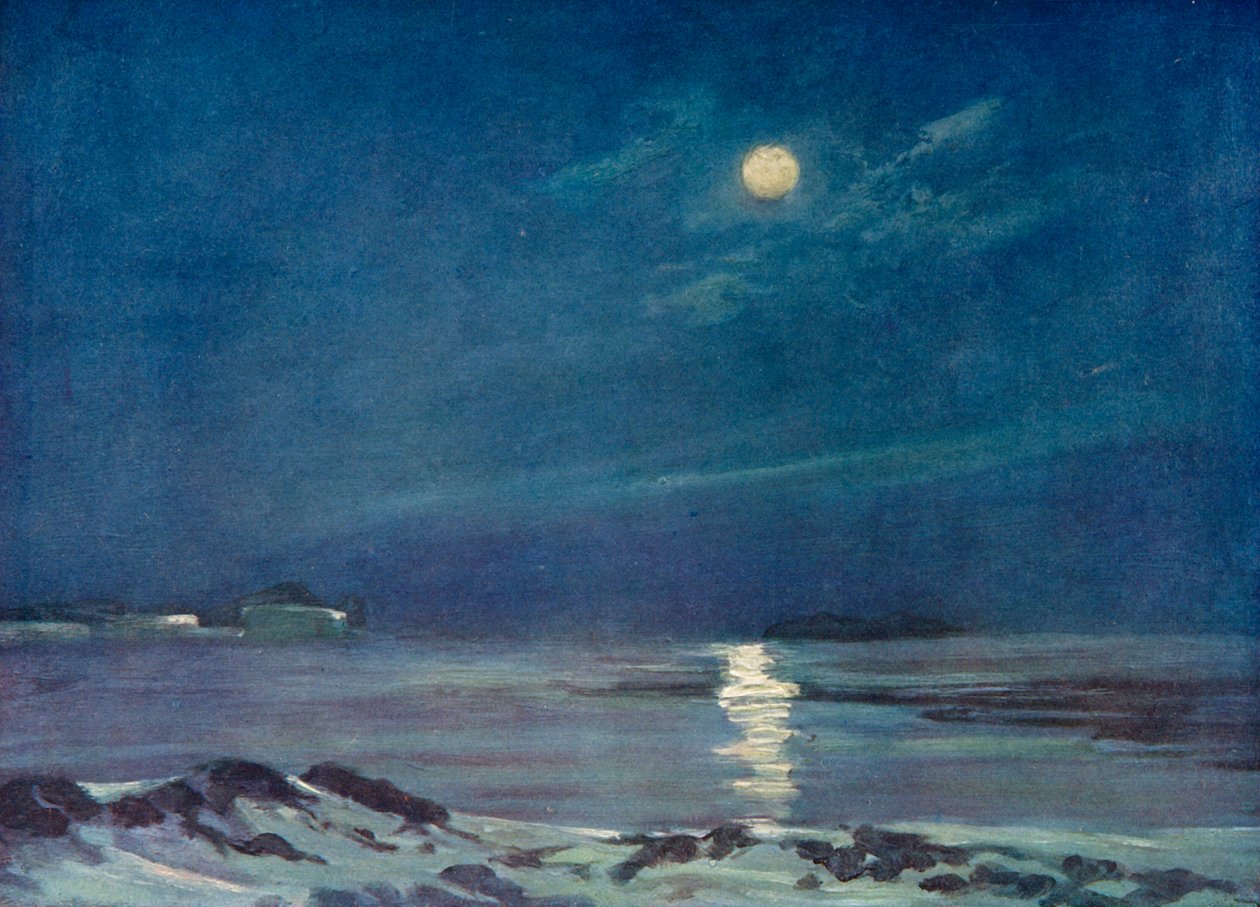 Pleine lune en hiver, vers 1908-1909 - George Marston