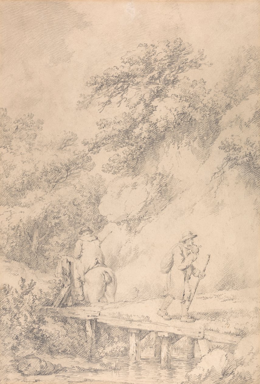 Deux hommes sur une route de campagne - George Morland