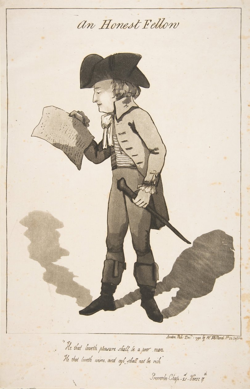Un honnête homme, 1er décembre 1790 - George Moutard Woodward
