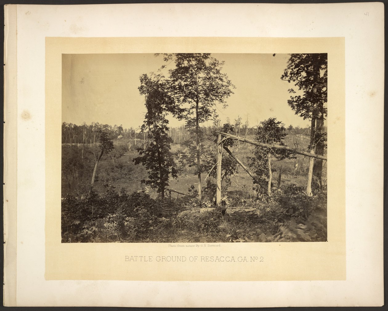 Champ de bataille de Resacca, Ga. No. 2 - George N. Barnard