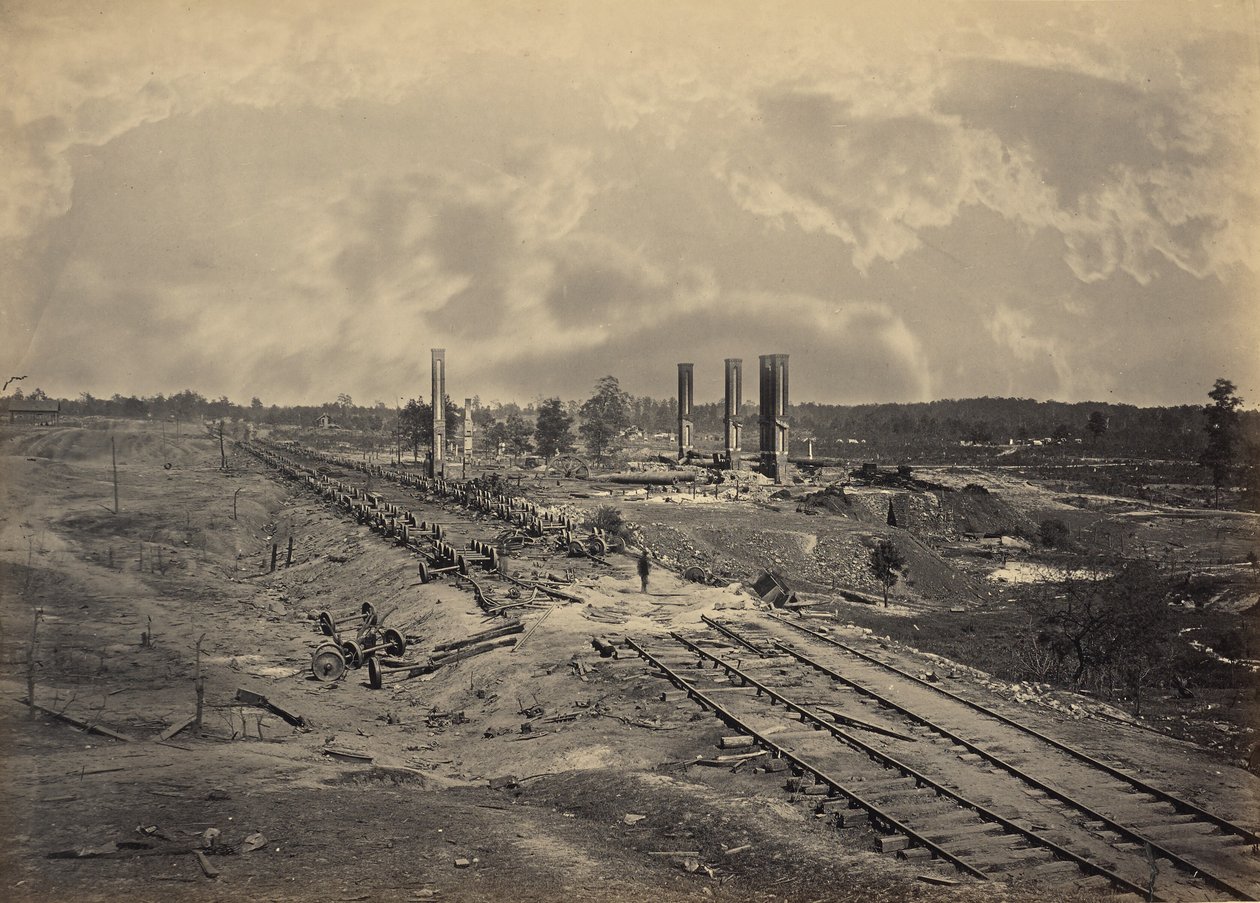 Destruction du convoi de munitions de Hood - George N. Barnard
