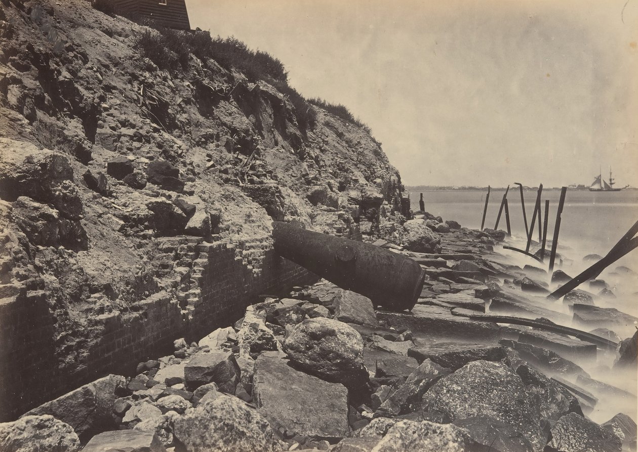 Vue extérieure du Fort Sumpter - George N. Barnard