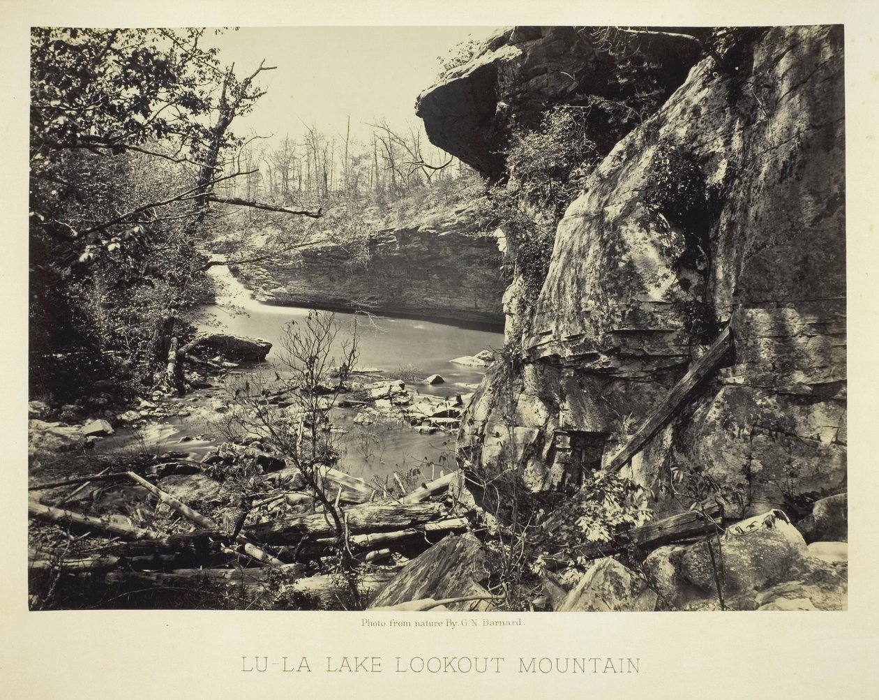 Lac Lu-La Lookout Mountain - George N. Barnard