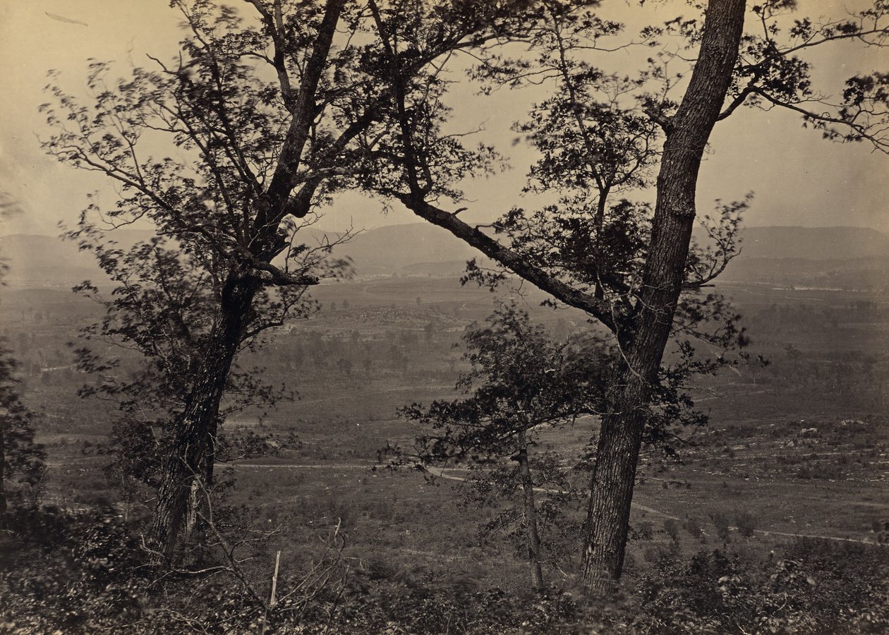Orchard Knob vu depuis Mission Ridge - George N. Barnard