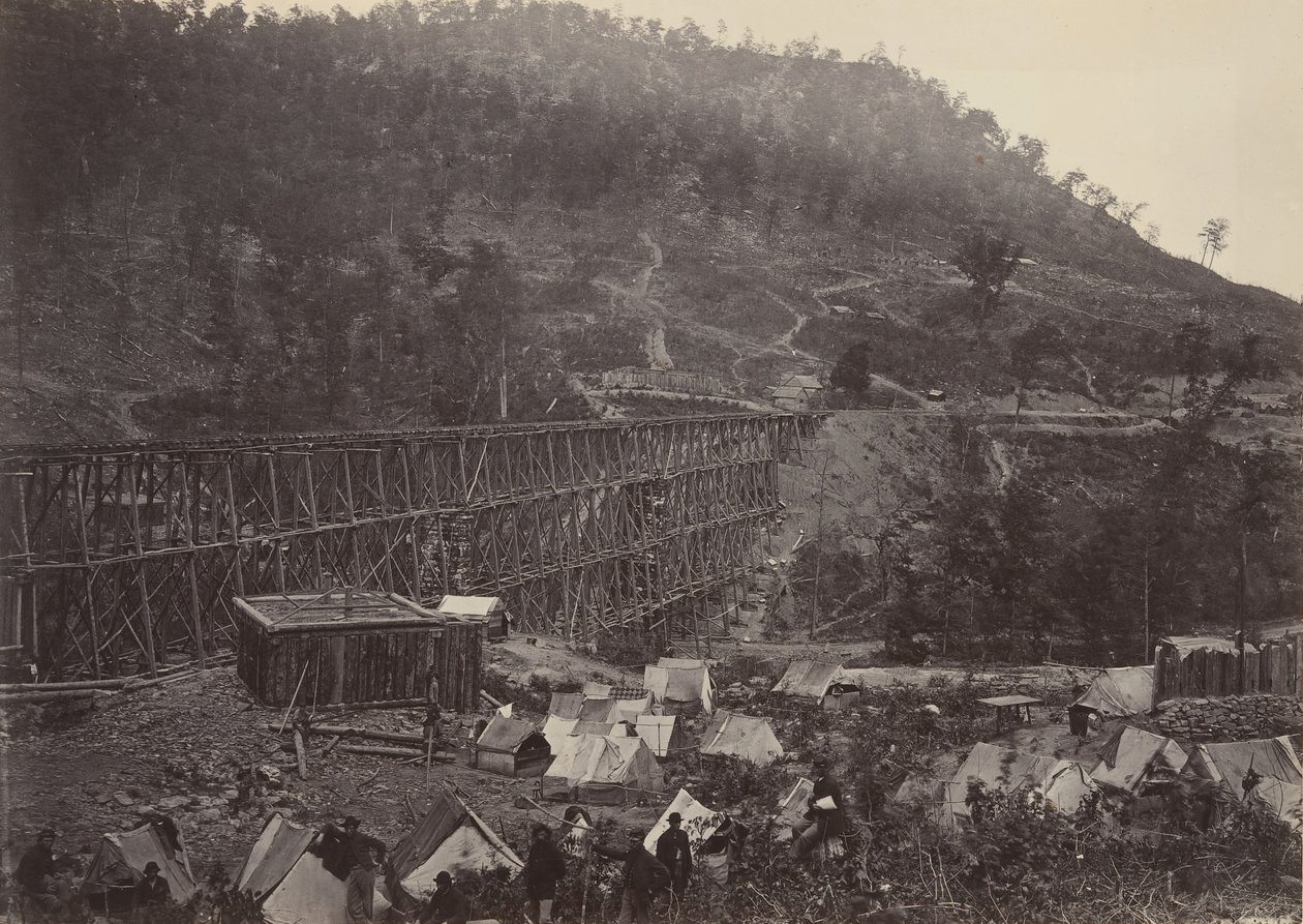 Passage dans la chaîne de Racoon, Whiteside No. 1, 1860s - George N. Barnard