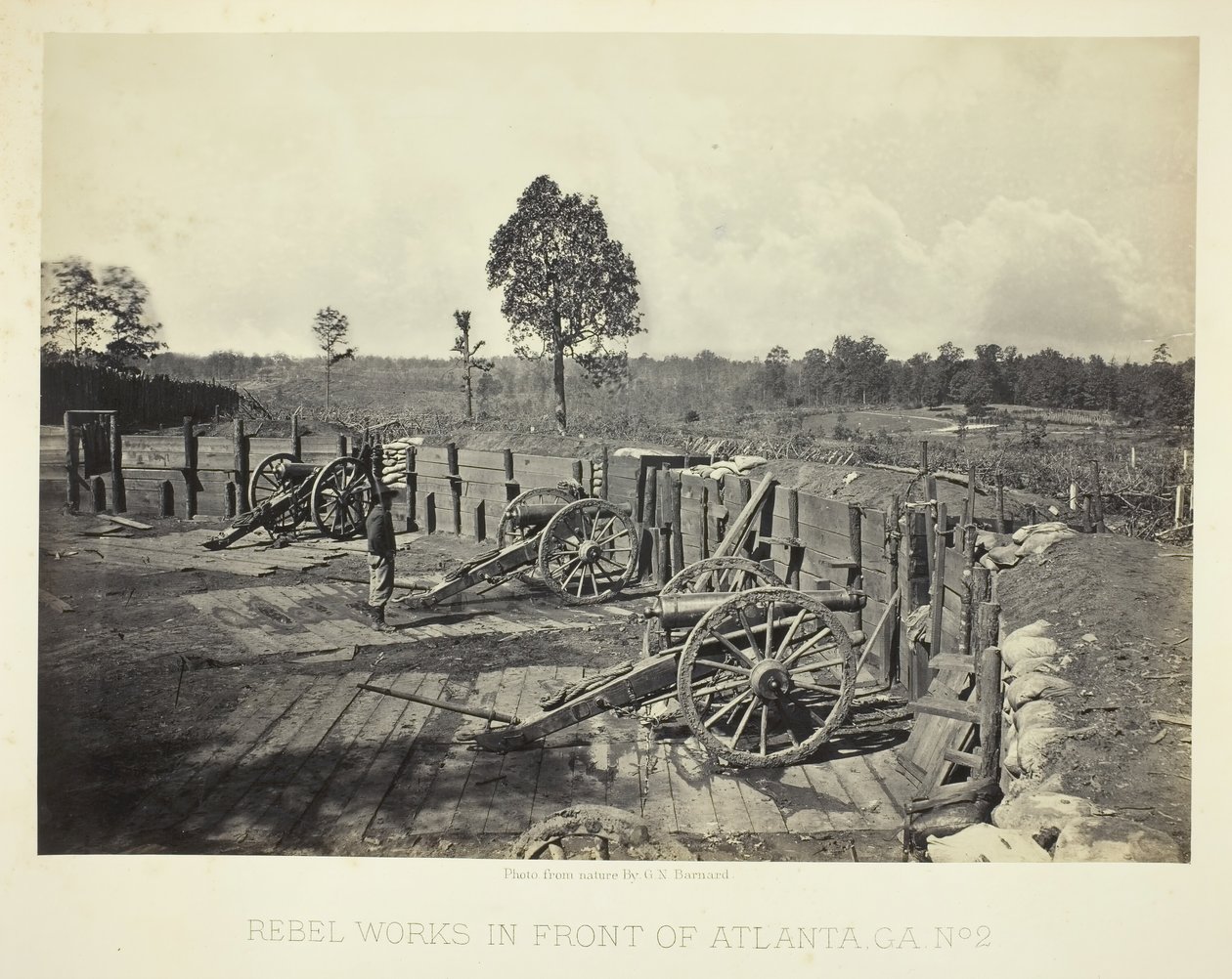 Travaux Rebelles devant Atlanta, GA, No. 2, 1864 - George N. Barnard