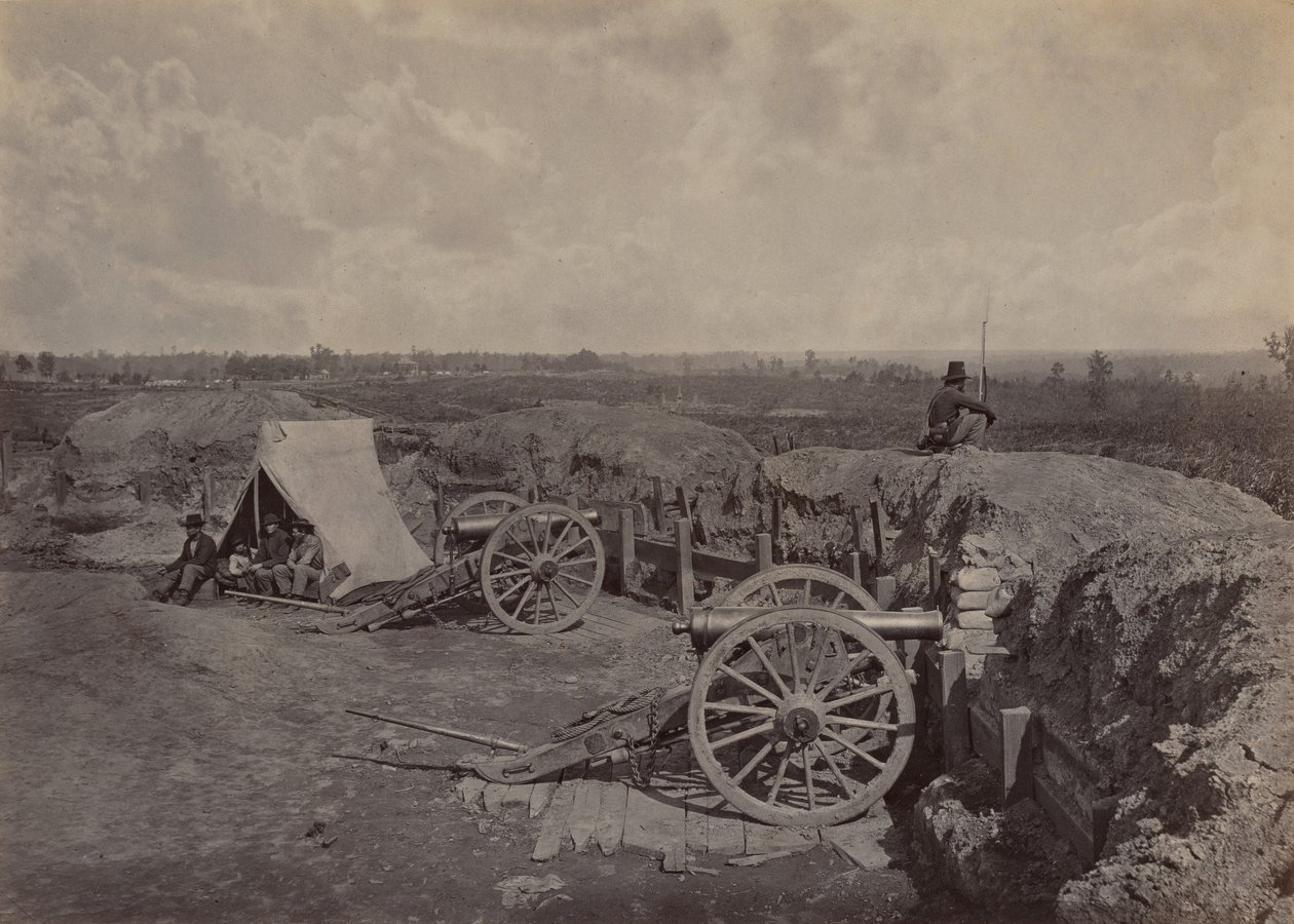 Travaux rebelles devant Atlanta, GA, No. 4 - George N. Barnard