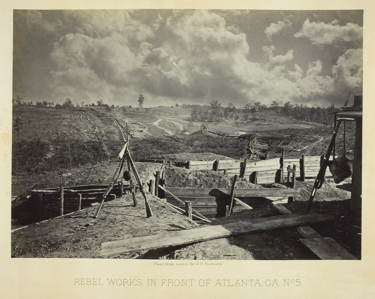 Travaux des rebelles devant Atlanta, GA, n° 5 - George N. Barnard