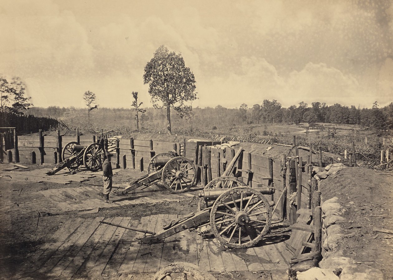 Travaux des rebelles devant Atlanta, Géorgie, n° 2 - George N. Barnard
