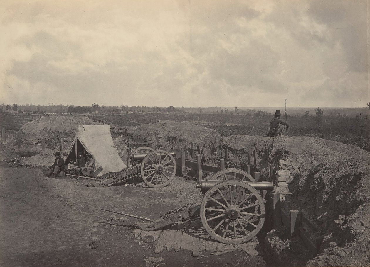 Travaux rebelles devant Atlanta, Géorgie No. 4, années 1860 - George N. Barnard