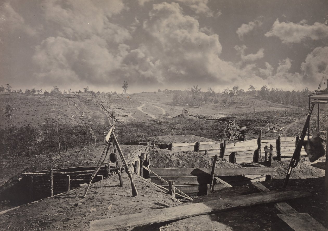 Travaux rebelles devant Atlanta, Géorgie No. 5 - George N. Barnard