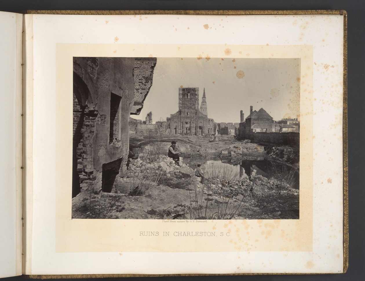 Ruines à Charleston, en Caroline du Sud - George N. Barnard