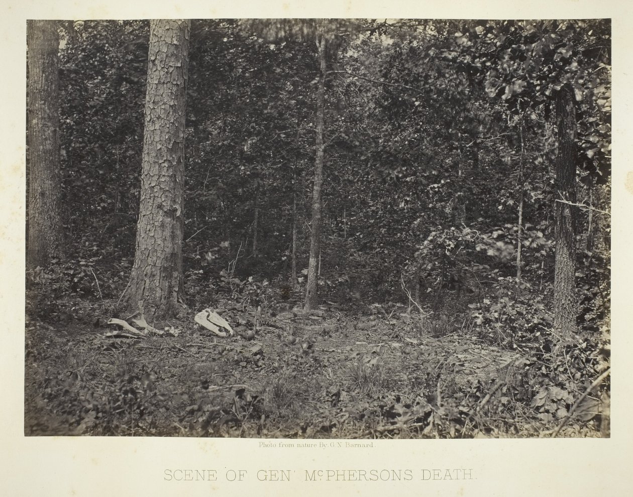 Lieu du décès du général McPherson - George N. Barnard