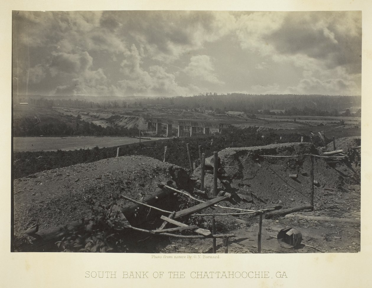 Rive sud de la rivière Chattahoochie, Ga. - George N. Barnard