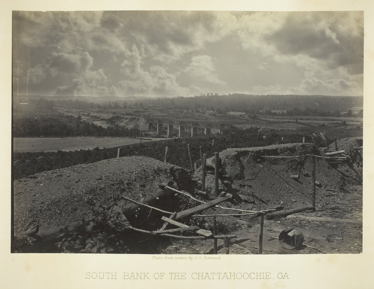 Rive sud de la Chattahoochie, Ga. - George N. Barnard