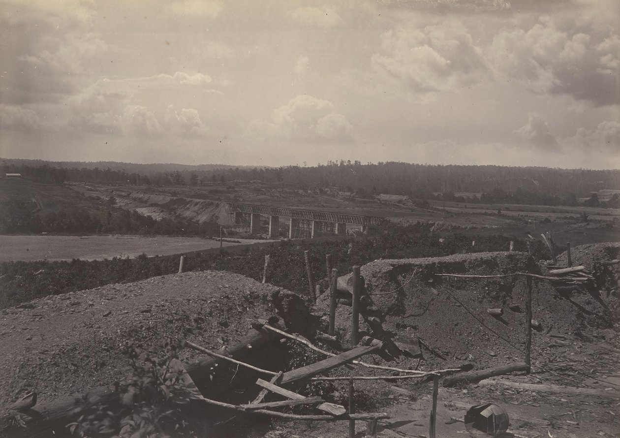 Rive sud de la Chattahoochie, Géorgie - George N. Barnard
