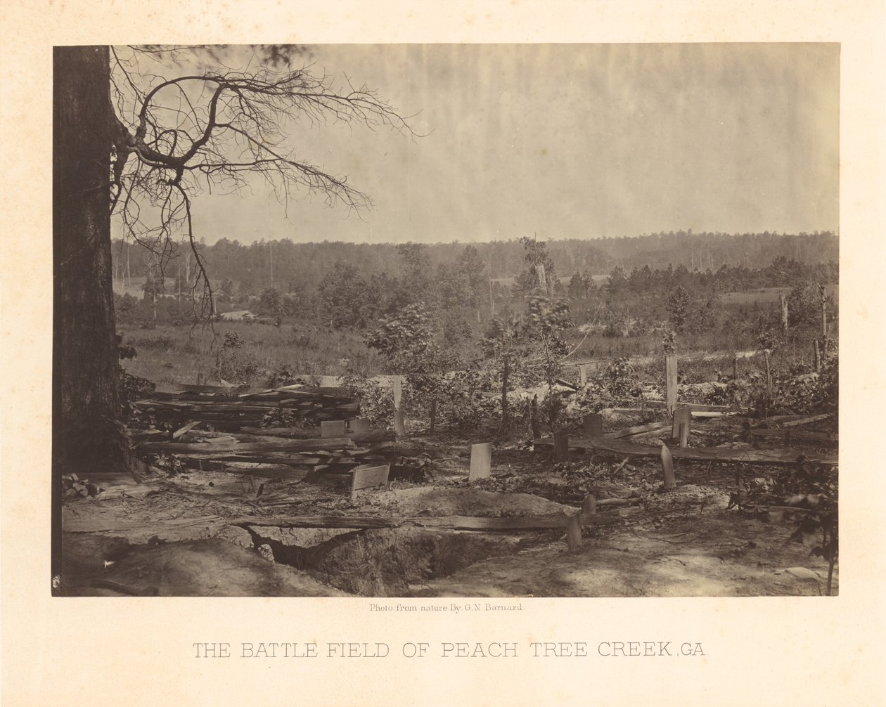 Le champ de bataille de Peach Tree Creek, Géorgie - George N. Barnard