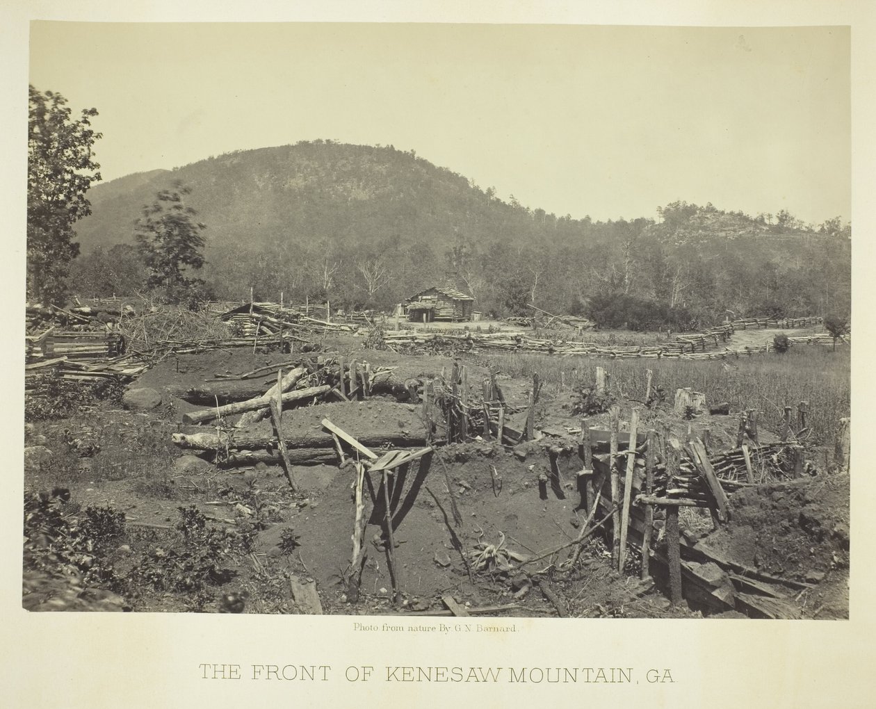 Le front de Kenesaw Mountain, GA - George N. Barnard