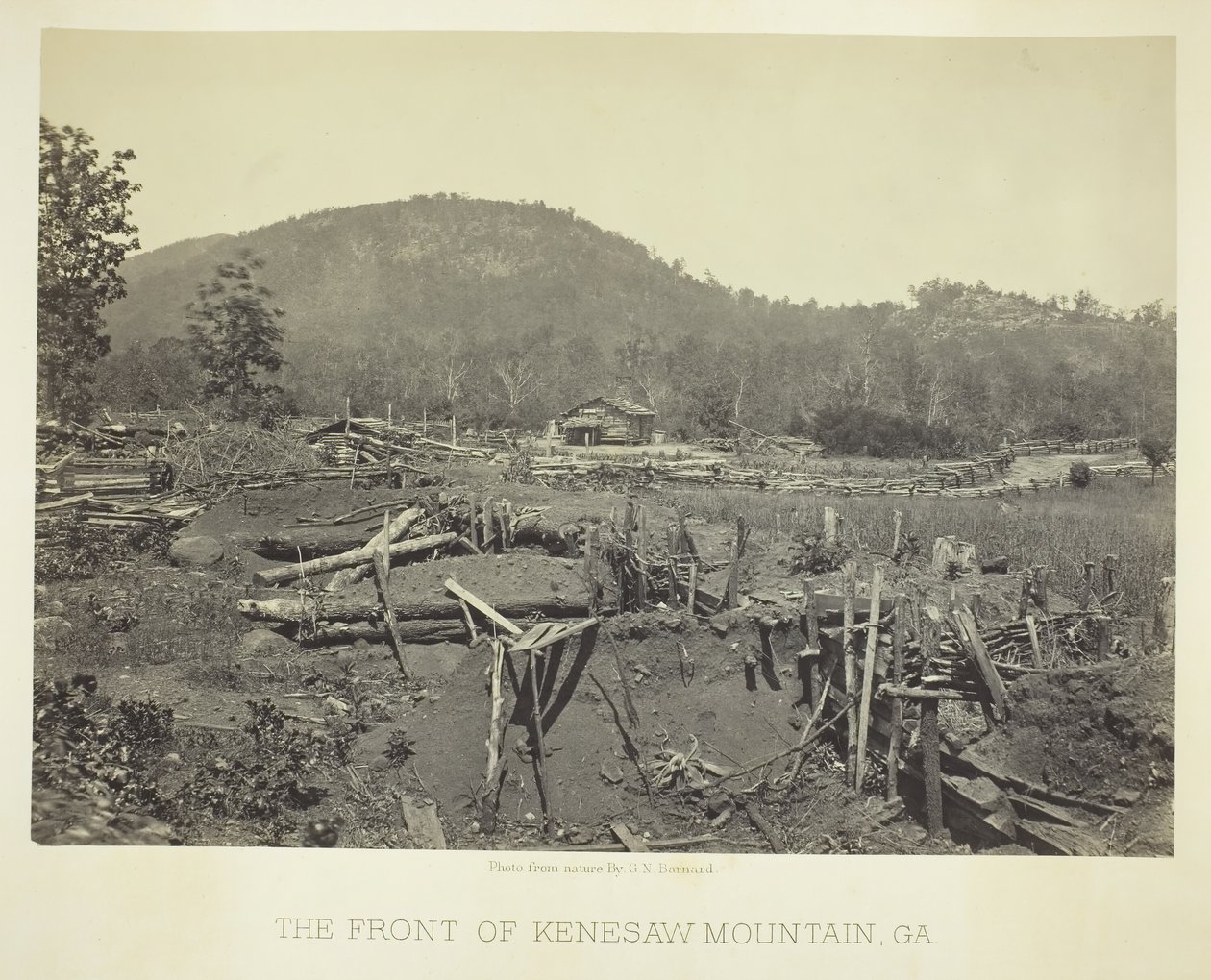 Le front de la montagne Kenesaw, GA, 1866 - George N. Barnard