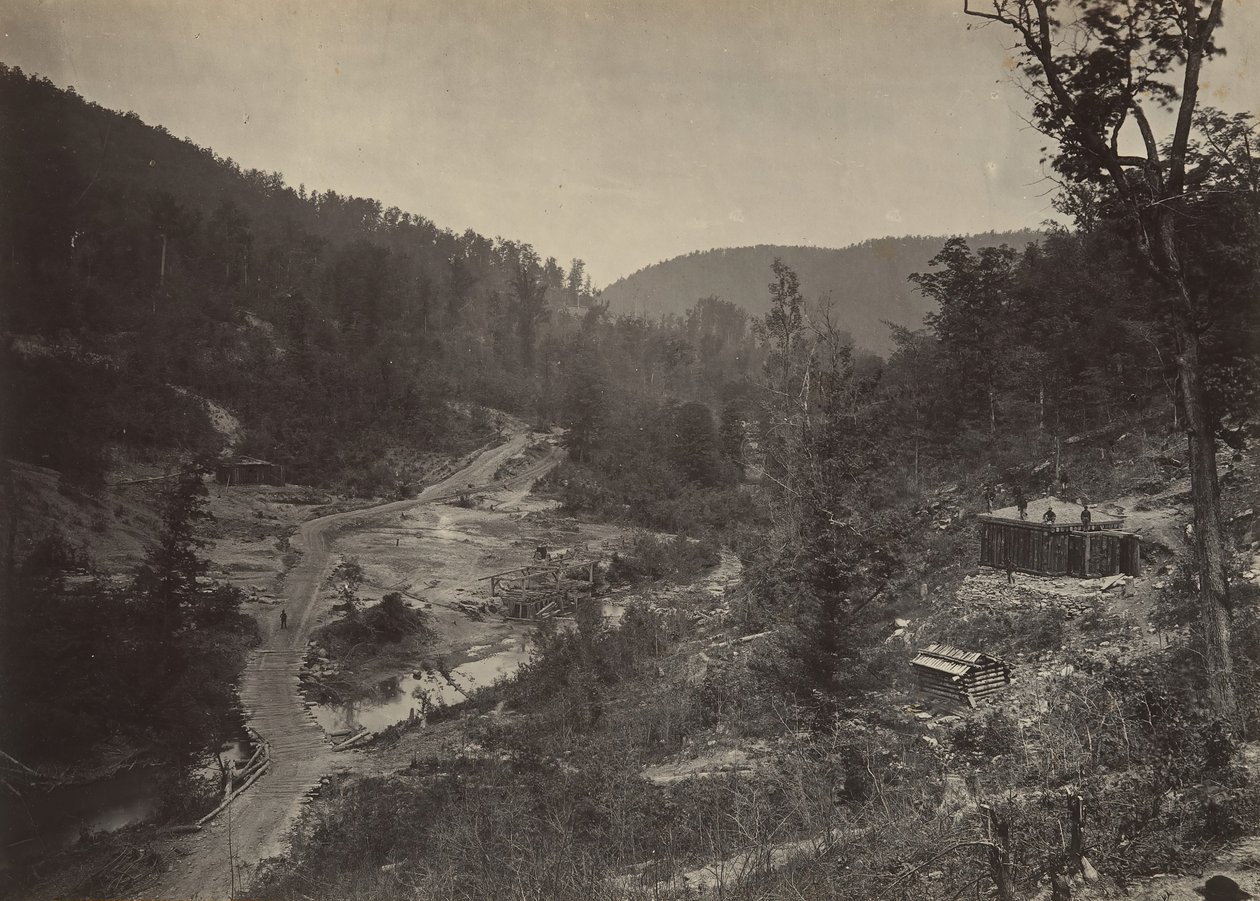 Vallée de Whiteside sous le pont - George N. Barnard