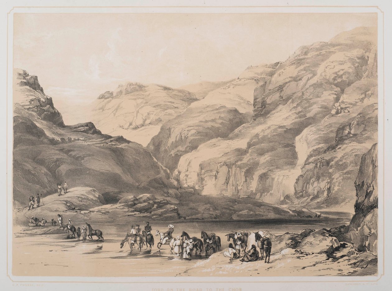 Gué sur la route de Chor - George Powell Thomas