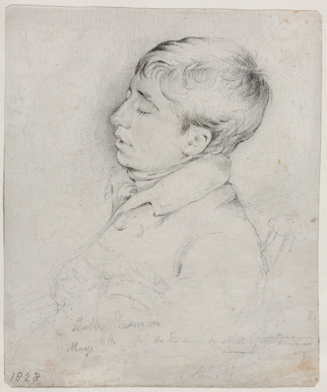 Portrait de Welby Sherman endormi dans un fauteuil - George Richmond