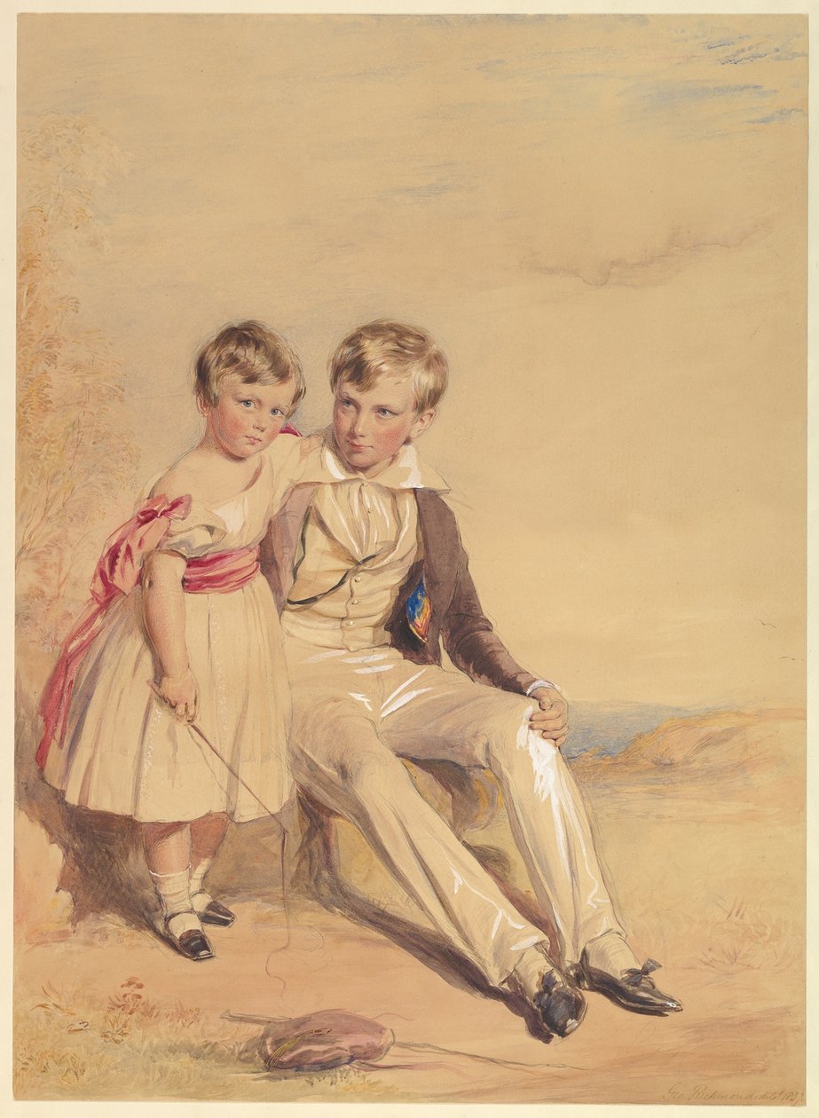 Portrait de deux enfants - George Richmond