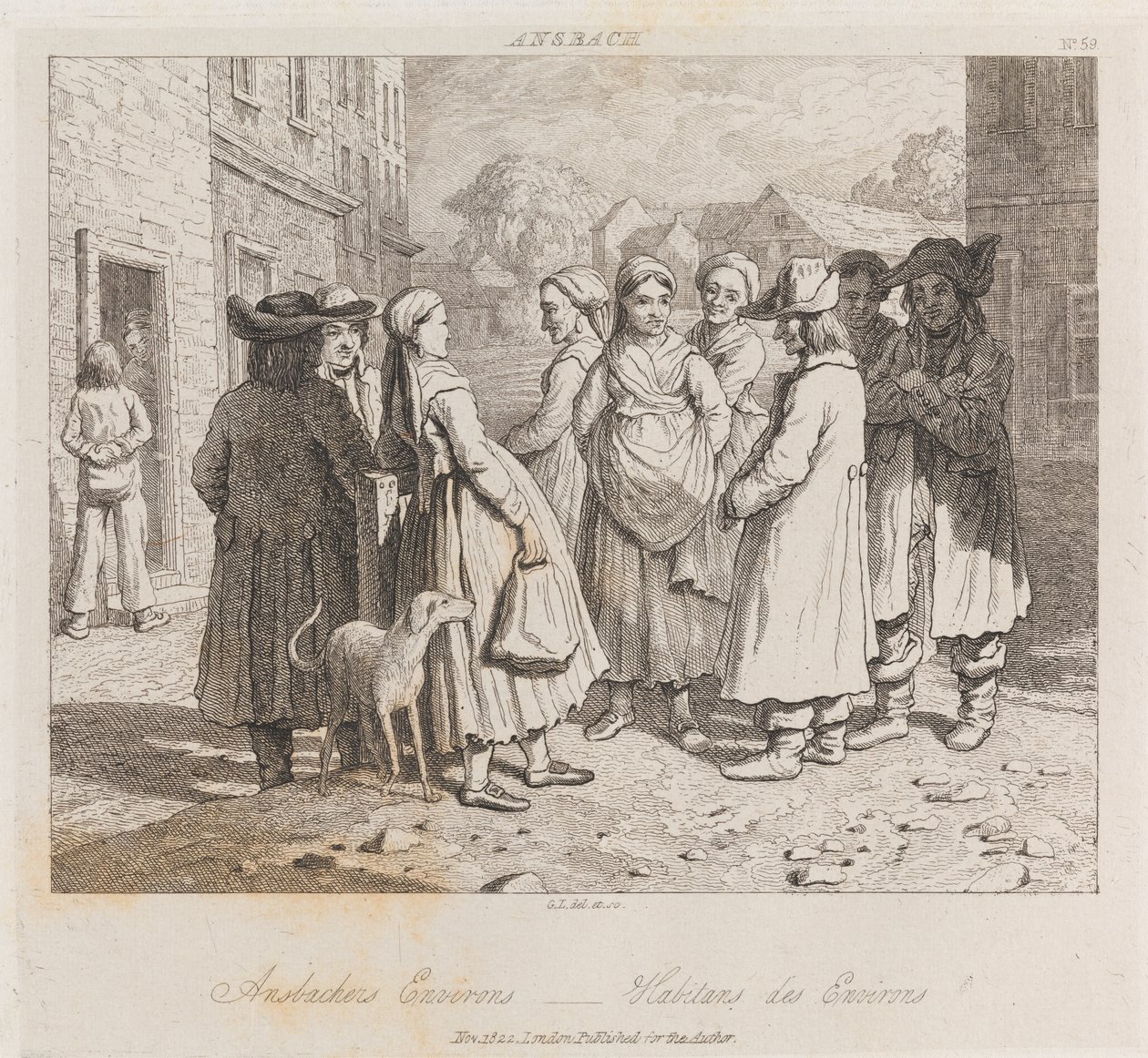 Anbachers, Ansbach, vers 1821 - George Robert Lewis