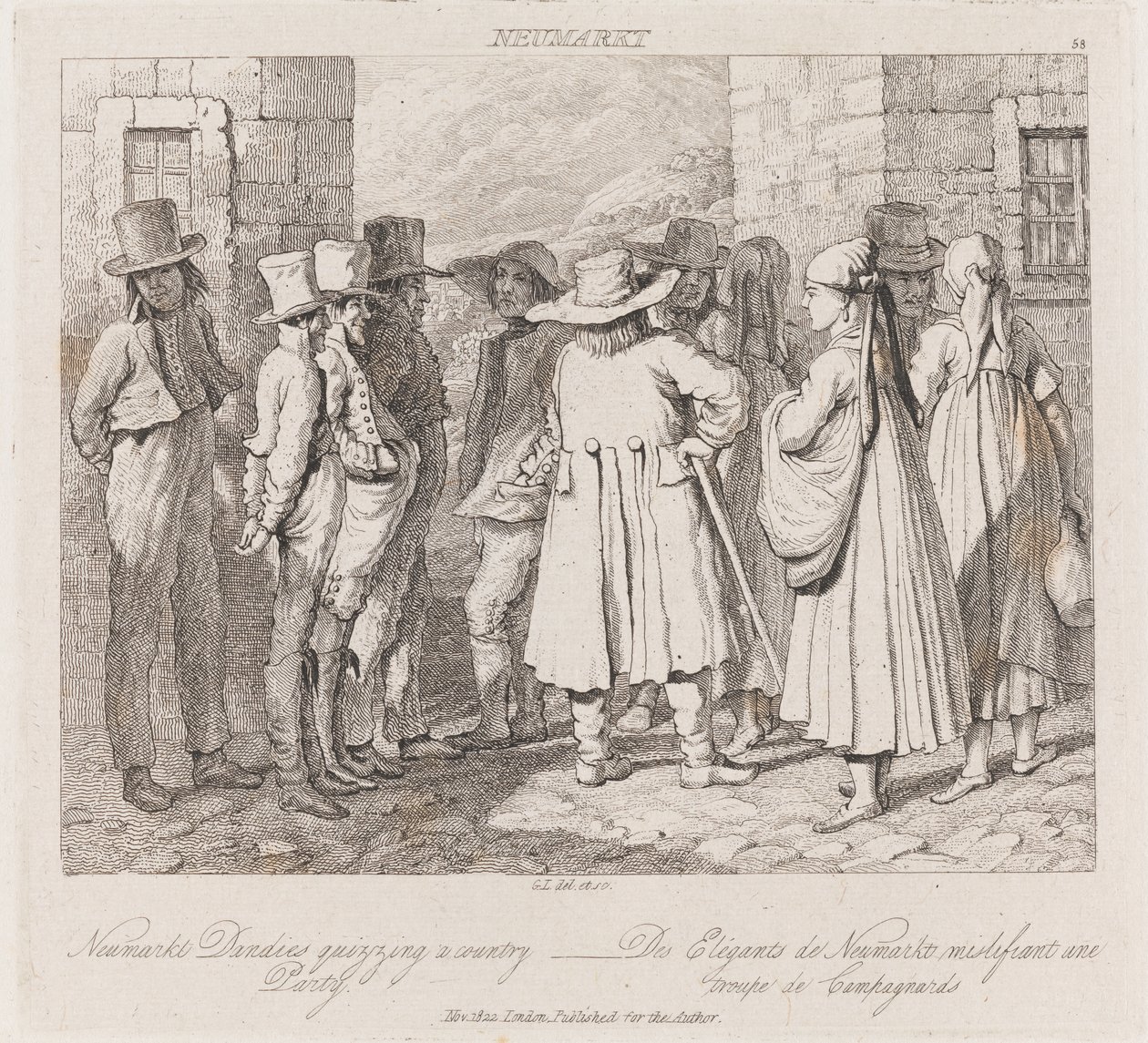 Dandies, Neumarket, vers 1821 - George Robert Lewis