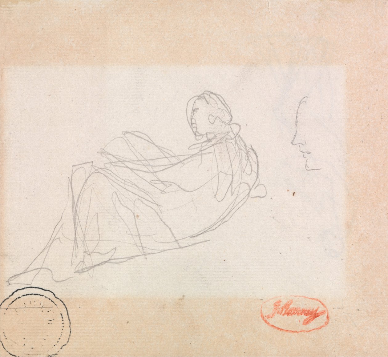 Une femme couchée - George Romney