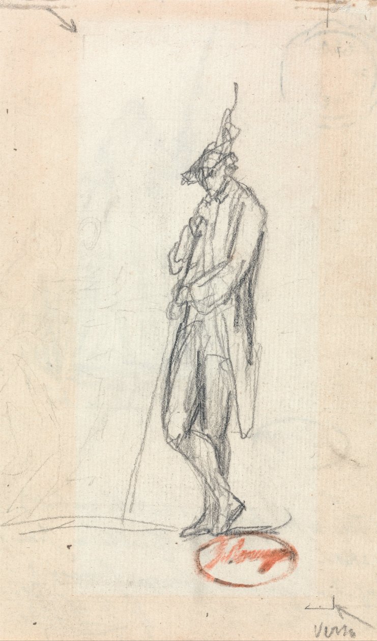 Une figure masculine debout - George Romney