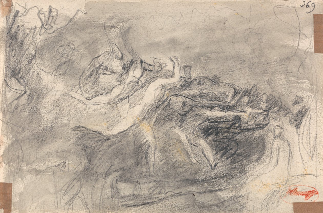 Attaque démoniaque lors de la tentation du Christ - George Romney