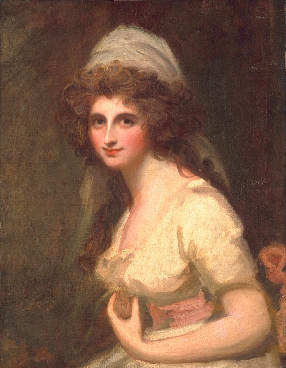 Emma Hart en turban blanc, c.1791 - George Romney