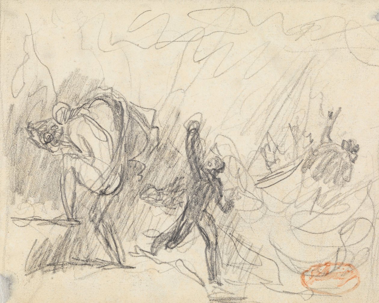 Étude de composition de figure n° 20 - George Romney