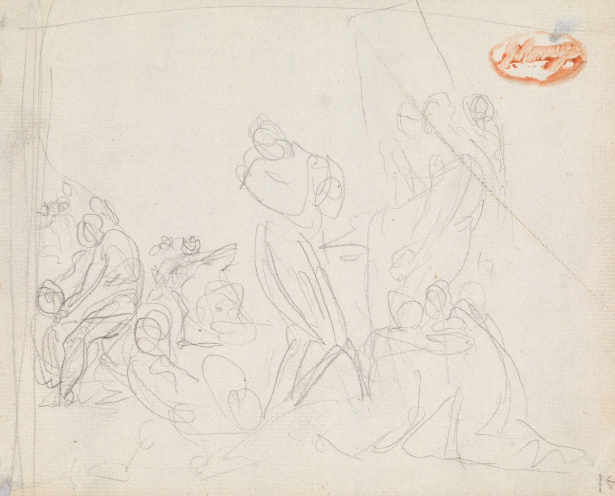 Étude de composition de figure n° 34 - George Romney