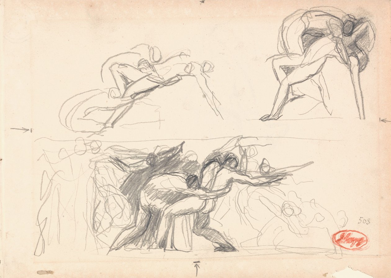 Étude de composition figurative ; L
