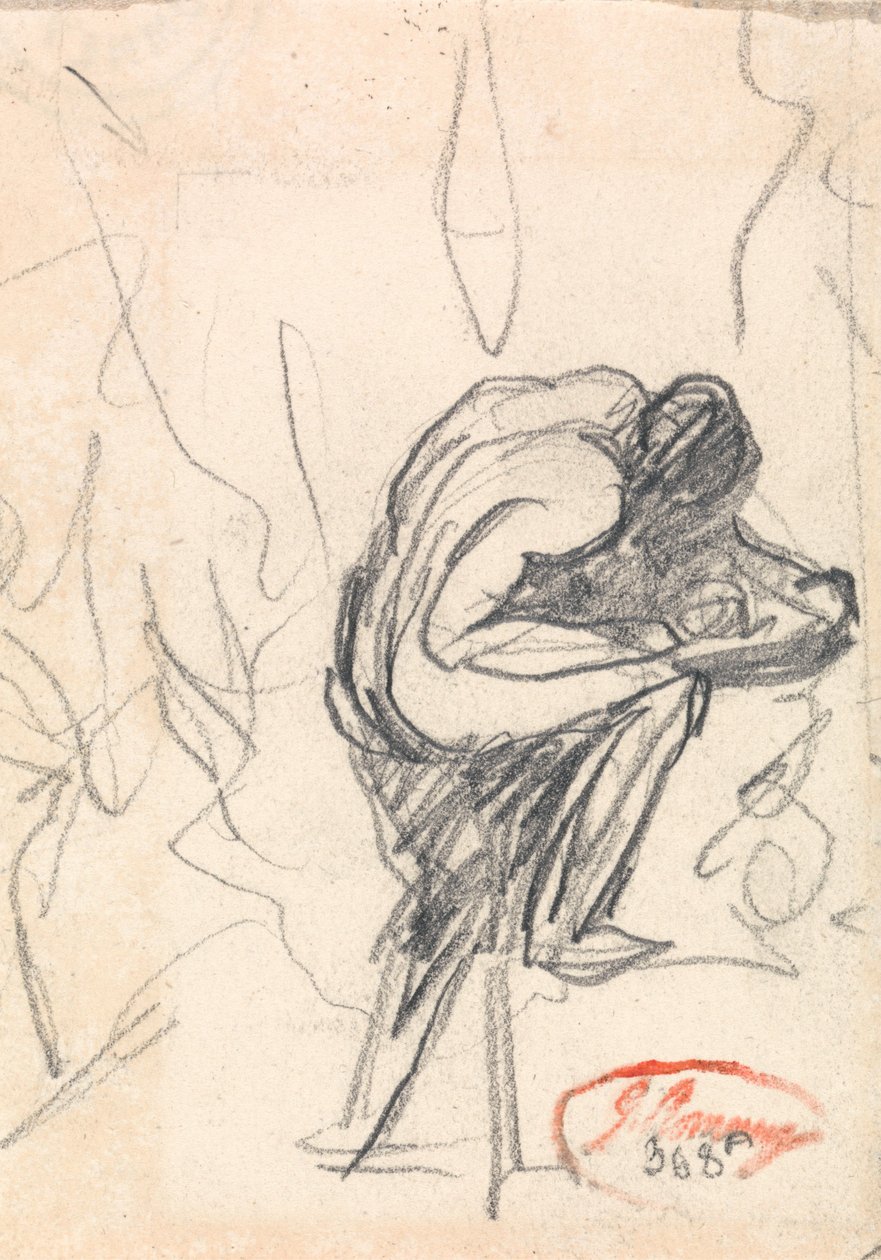 Personnage debout, un genou fléchi - George Romney