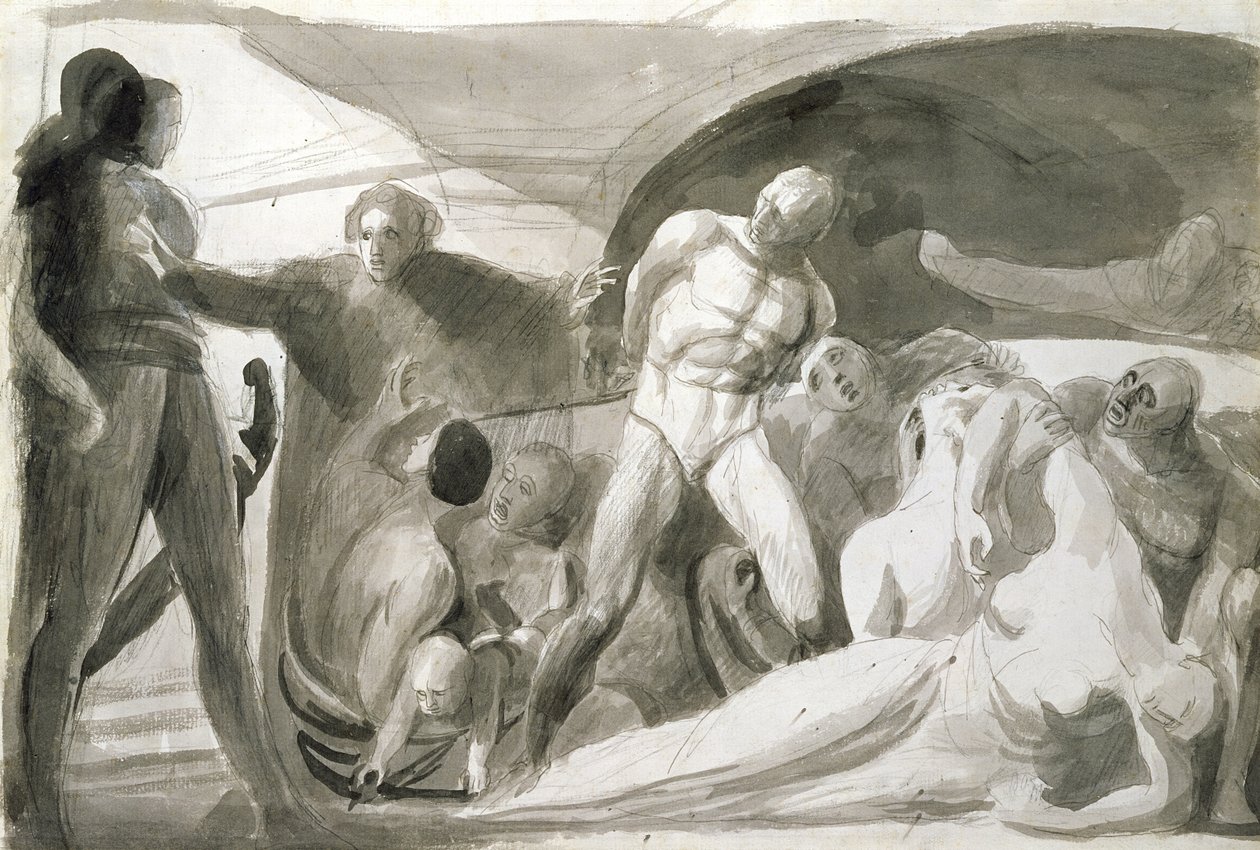 Howard visitant un lazaret - George Romney