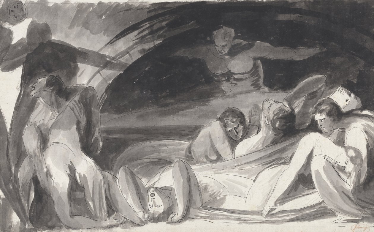 Howard visitant une prison - George Romney