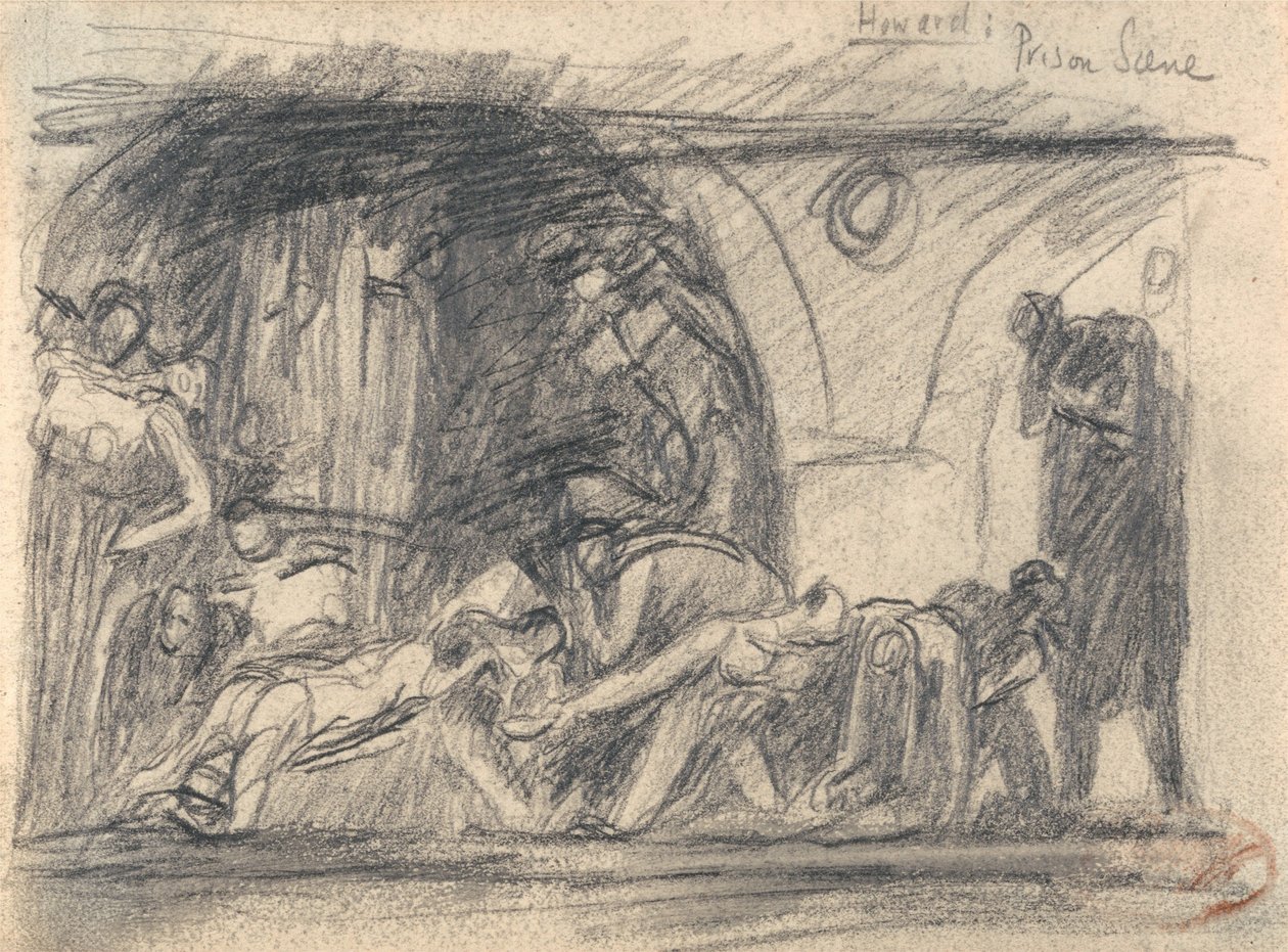Howard en visite dans une prison - George Romney