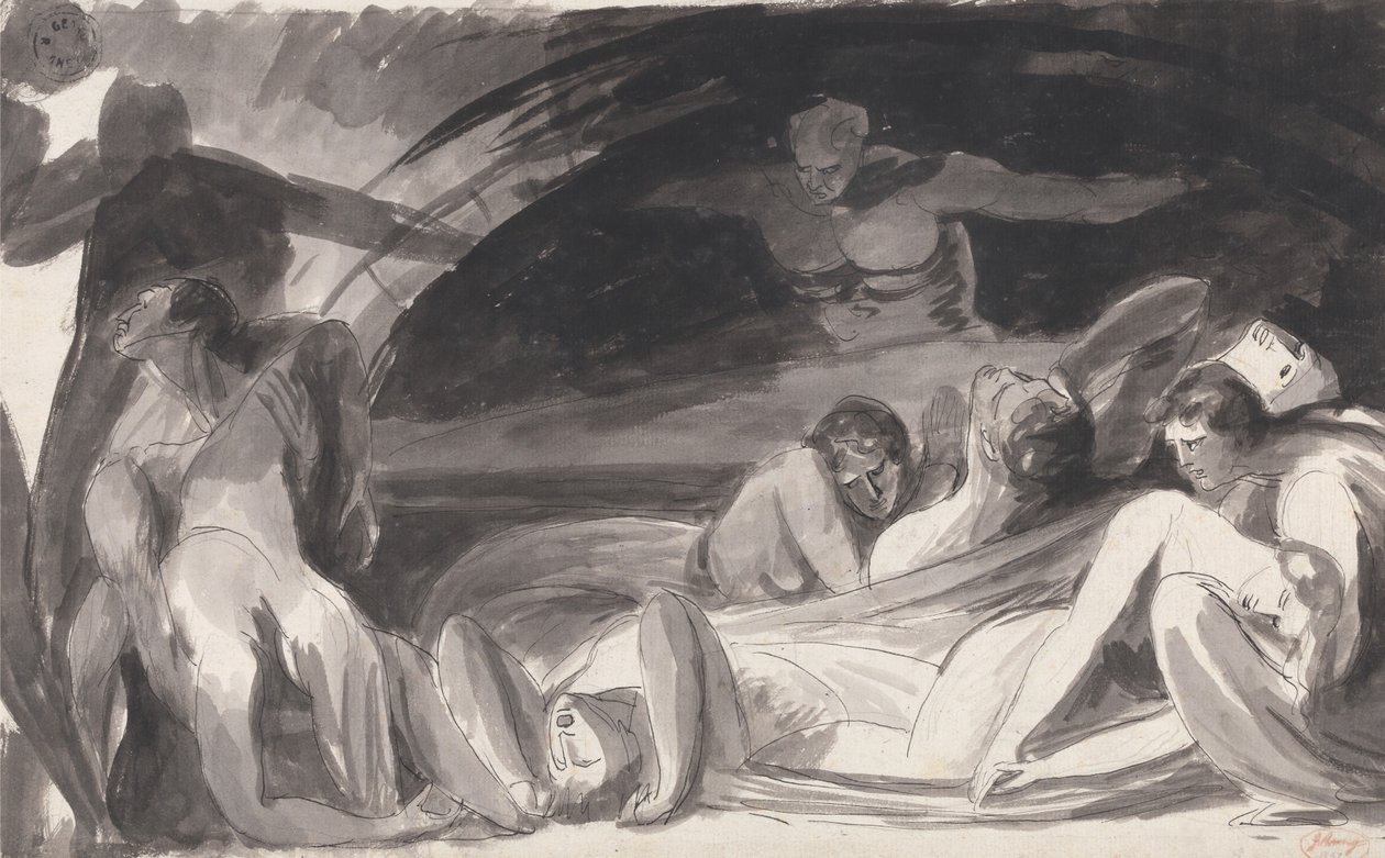 John Howard en visite dans un lazaret - George Romney