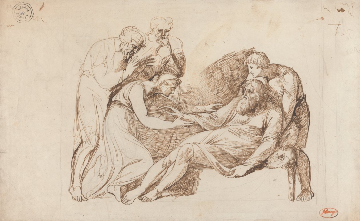 Le Roi Lear réveillé par Cordelia - George Romney