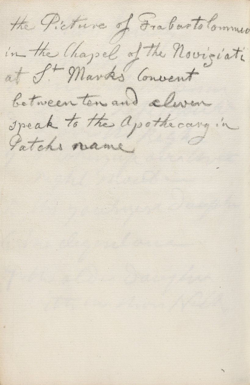 Notes sur le manuscrit - George Romney