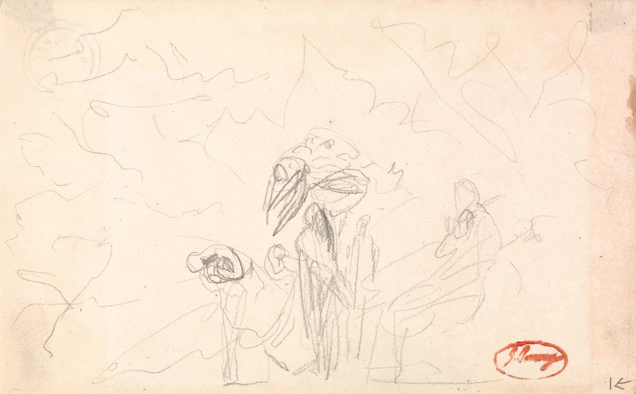 Peut-être un groupe de personnages avec des personnages en vol - George Romney