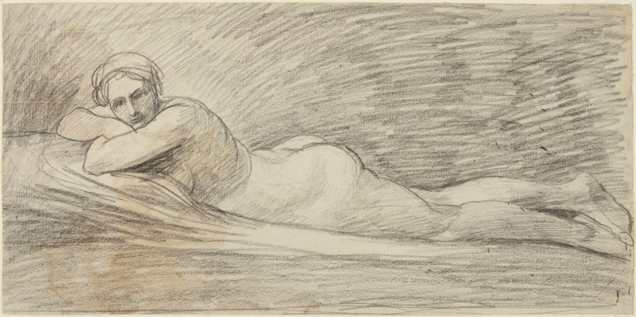 Nu féminin allongé - George Romney