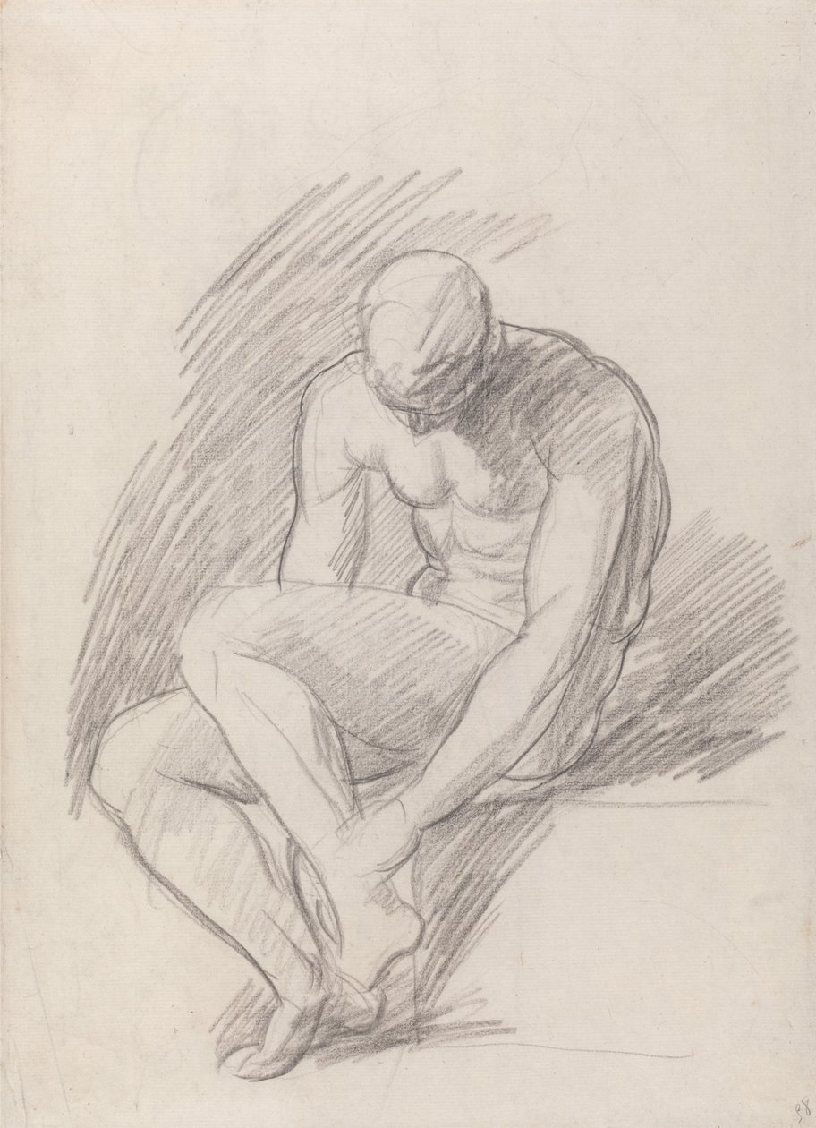 Homme assis - George Romney
