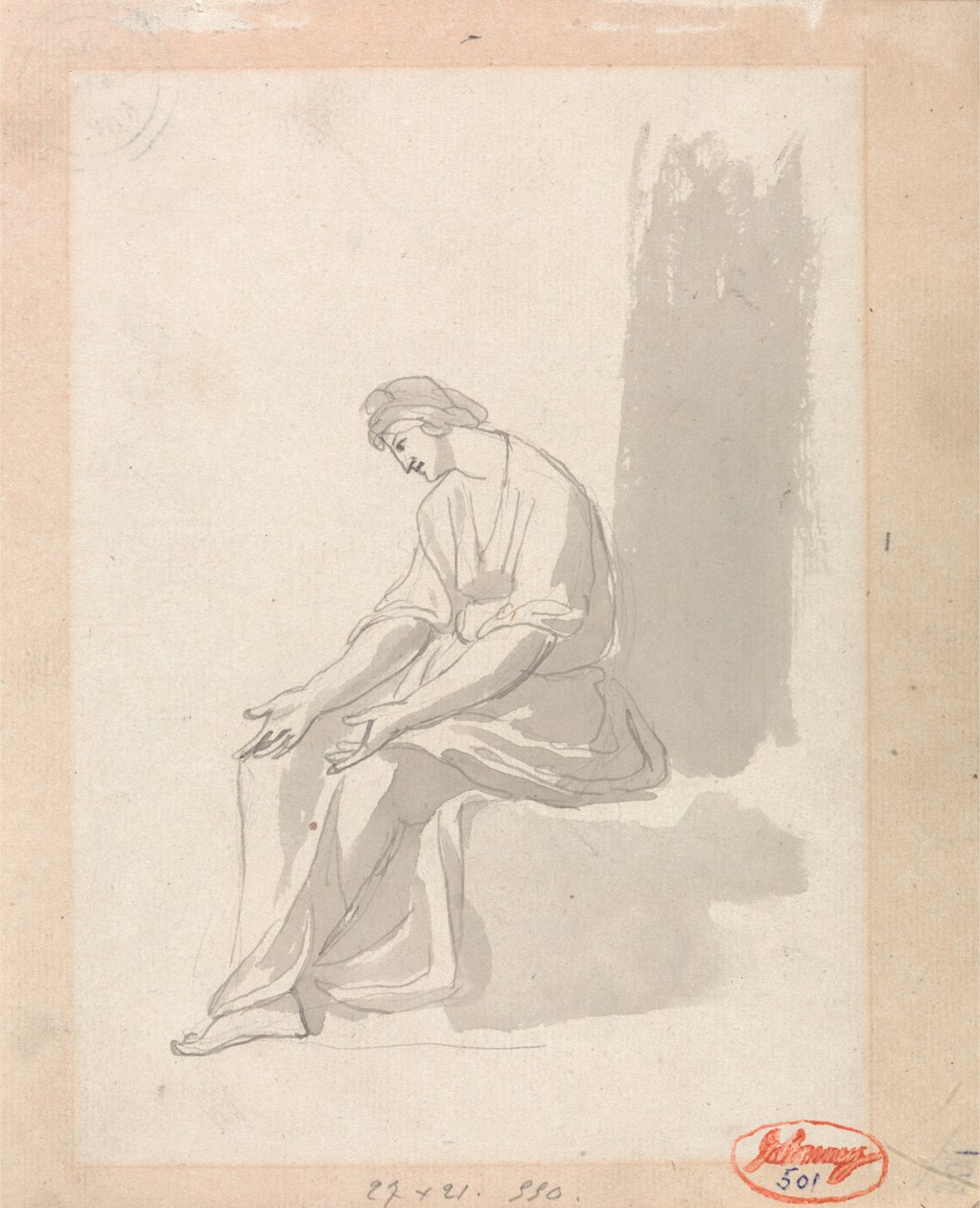 Femme assise - George Romney