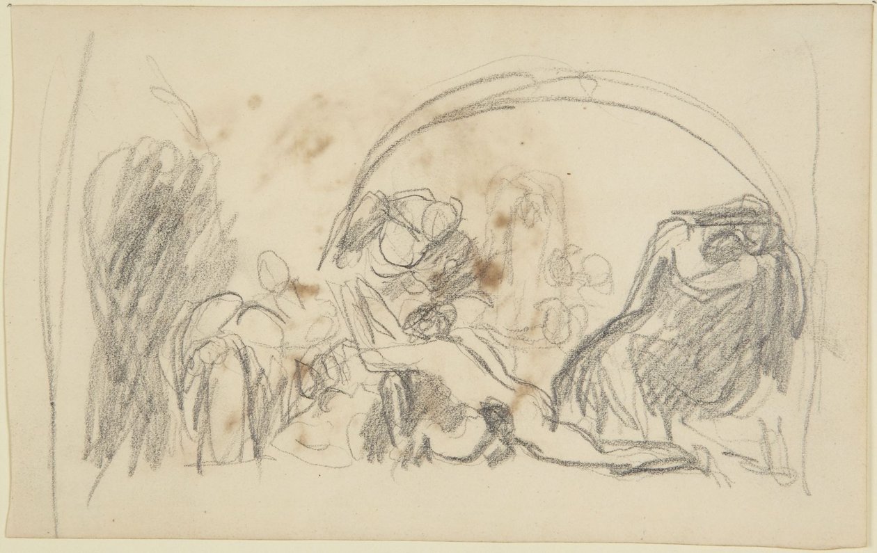 Esquisse pour la visite de Howard dans les prisons - George Romney