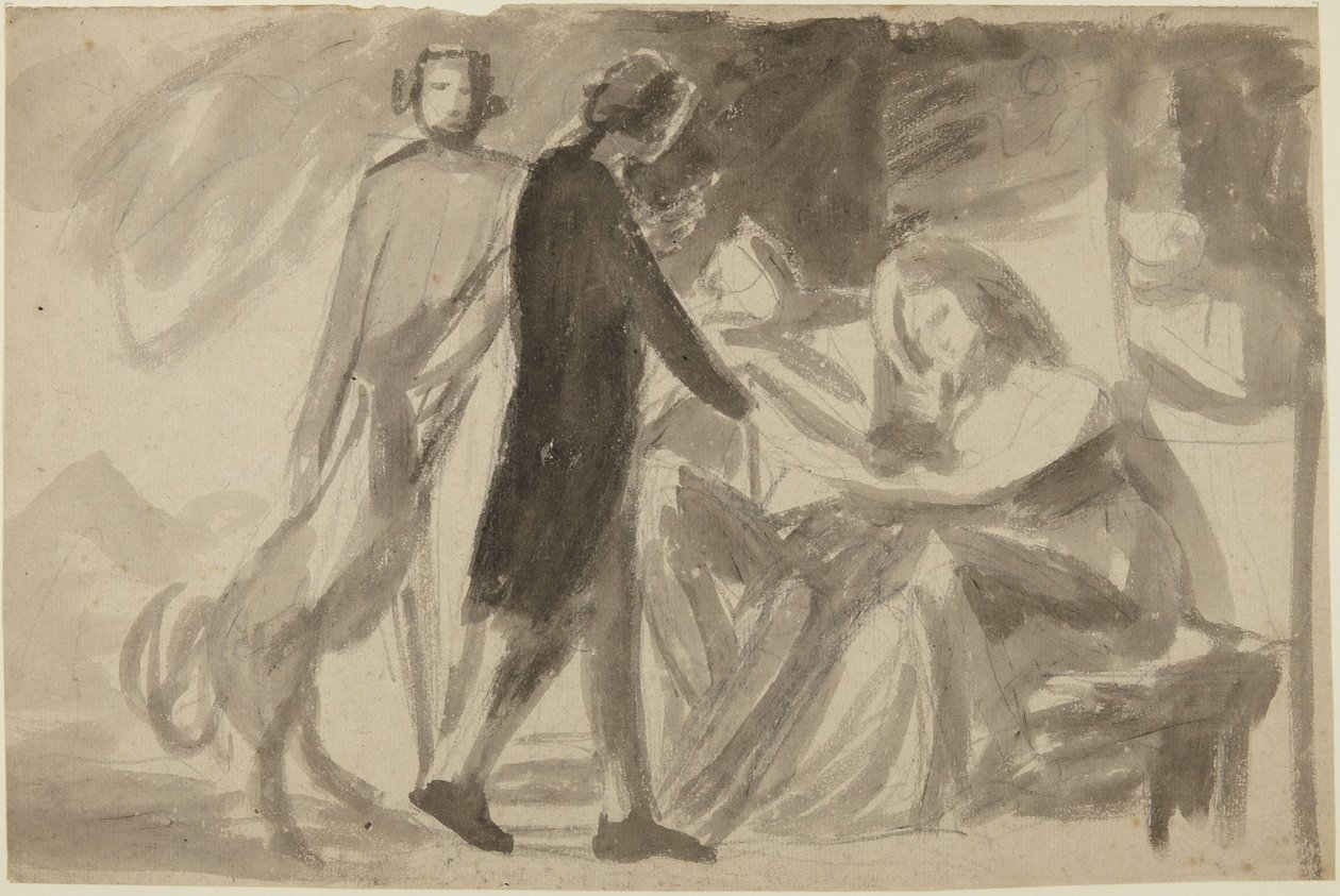 Étude pour un portrait de groupe () - George Romney