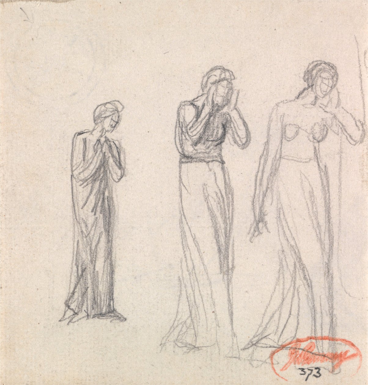Les trois femmes en deuil - George Romney